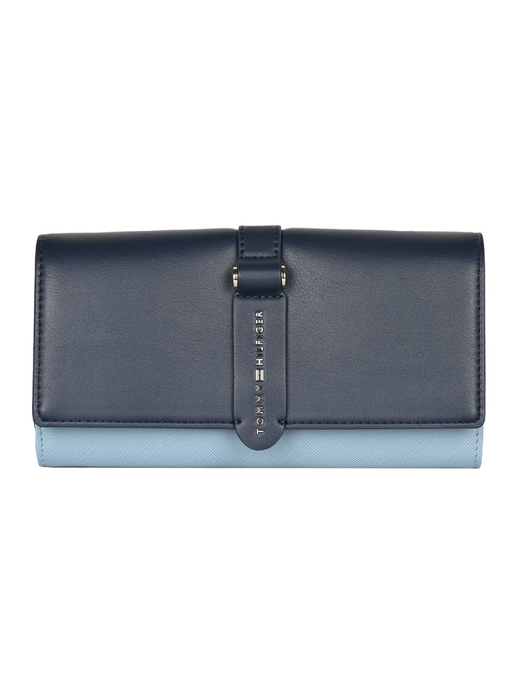 tommy hilfiger accessories Tommy Hilfiger Blue Solid Wallet with Detachable Chain Strap-picture-16