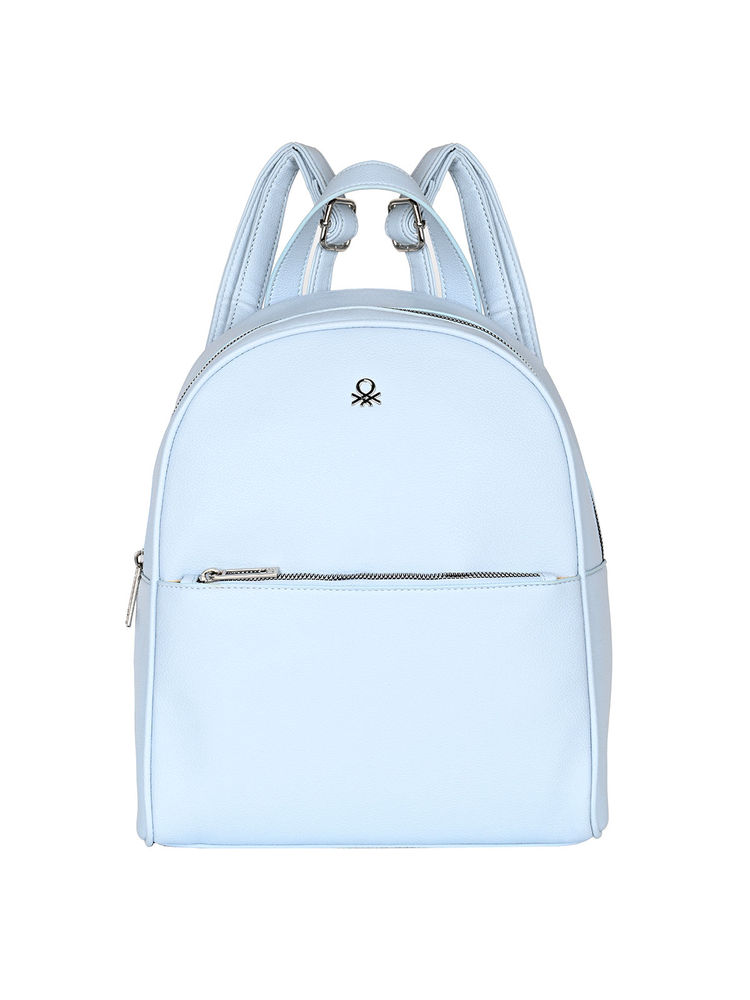 united colors of benetton fashion United Colors of Benetton Blue Solid Backpack-picture-24
