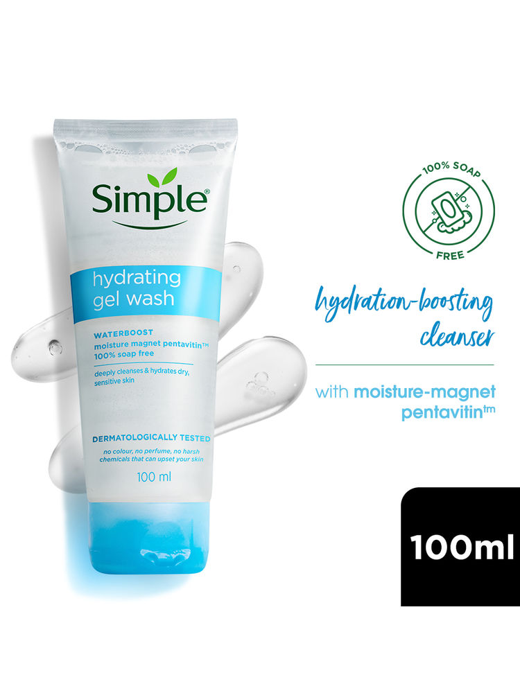 Simple Hydrating Gel Face Wash, Gentle Hydrating Cleanser With Pentavitin-image-33
