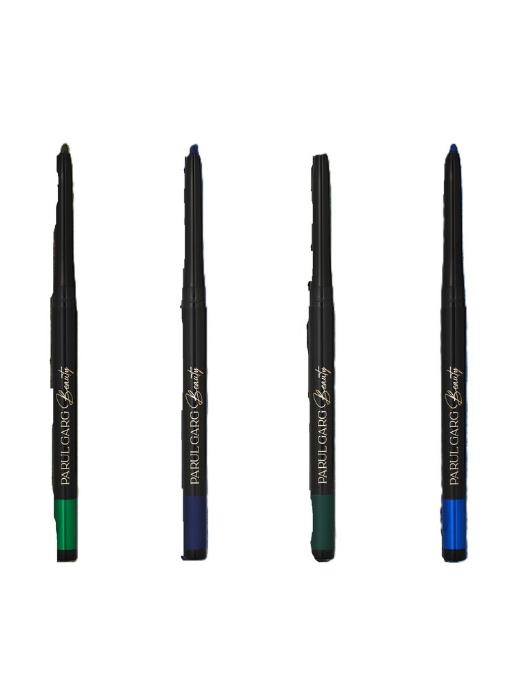 Parul Garg Beauty Bold Define Kajal Smudge-Proof, Long-Lasting (Vibrant Blues & Greens, Pack Of 4)-image-48