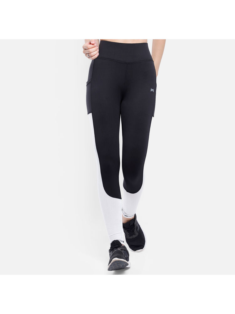 Muscle Torque Gym/yoga Medium Waist Both Side Styling Tight - Black-image-11
