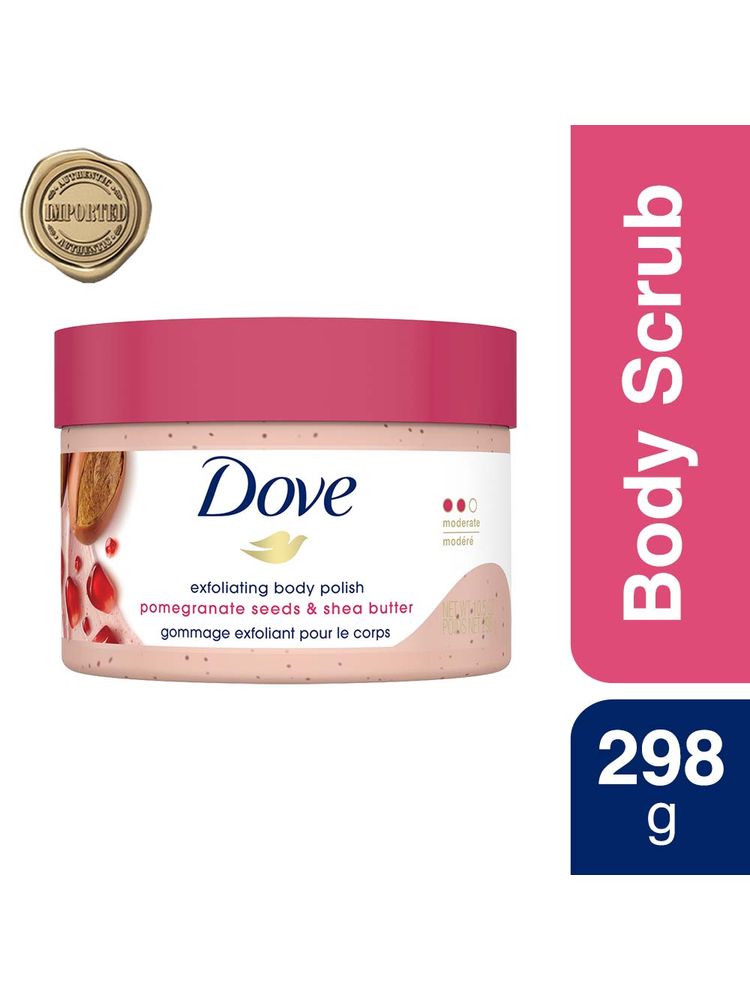Dove Exfoliating Body Polish - Pomegranate Seeds And Shea Butter