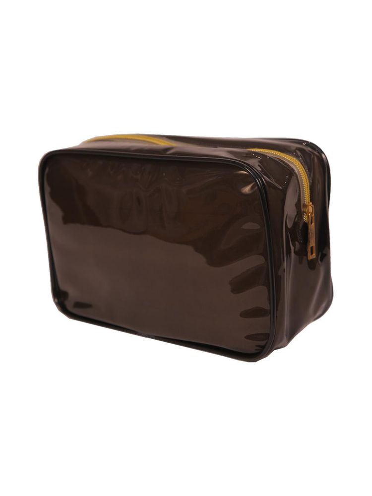 Allure Small Black Cosmetic Pouch - Travel Case For Essentials-image-1
