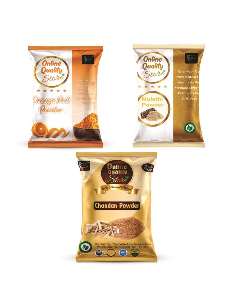 Online Quality Store Mulethi Powder, Orange Peel Powder & Chandan Powder For Hair & Skin-picture-24