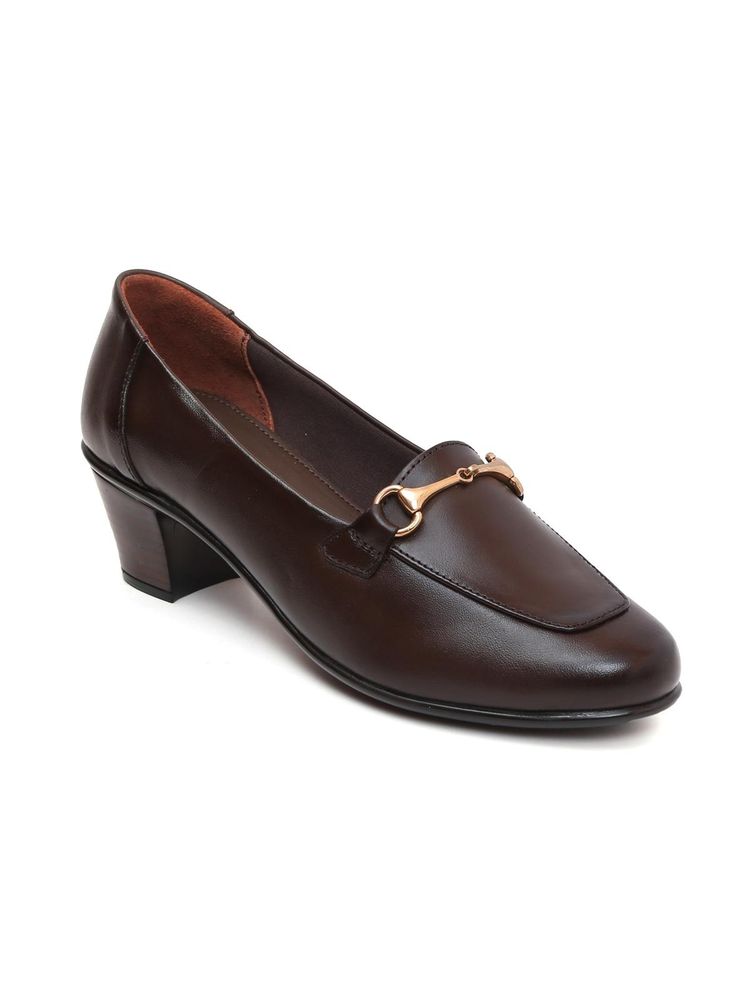 Zoom Shoes Womens Brown Genuine Leather Loafers-picture-17