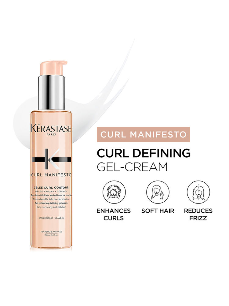 Kérastase Curl Manifesto Gel Cream For Curly And Wavy Hair, Enhances & Defines Curls