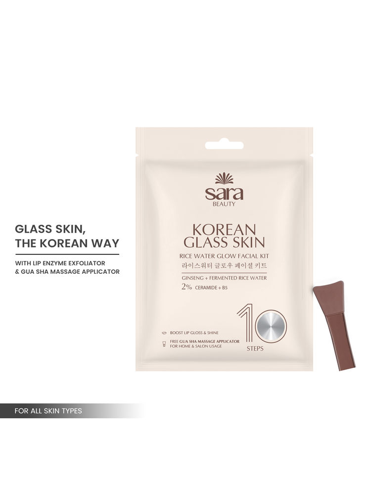 Sara 10 Step Korean Facial Kit for Glass Glow Skin with Rice & Ceramides-image-8
