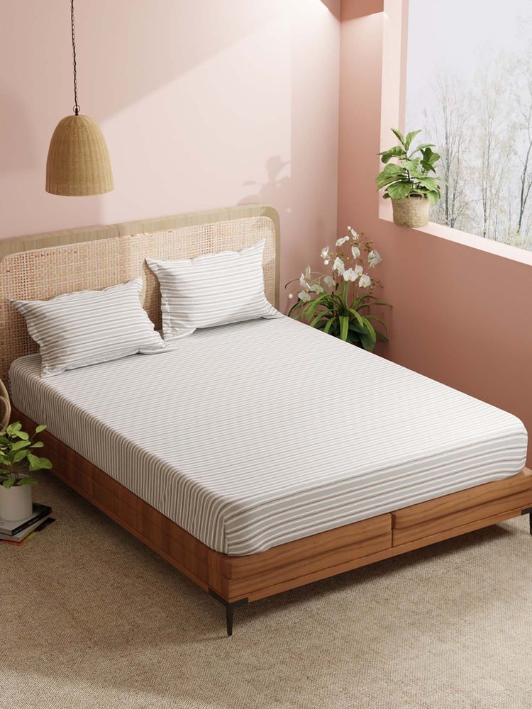 BIANCA Micro Double Bedsheet With 2 Pillow Covers Grey-image-35