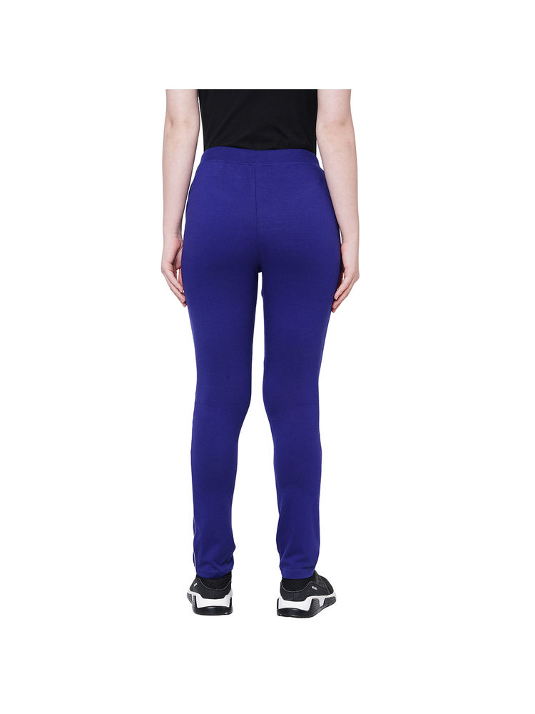 Sweet Dreams Women Solid Cotton Rich Lounge Pants/pyjamas- Blue-picture-26
