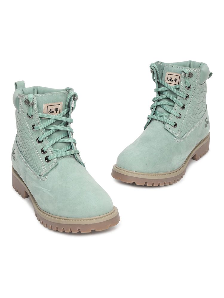 WOODLAND Women Green Casual Boots-picture-15