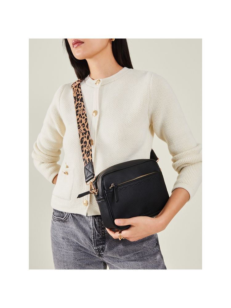 Accessorize London Women's Camera Bag with Webbing Strap-picture-16