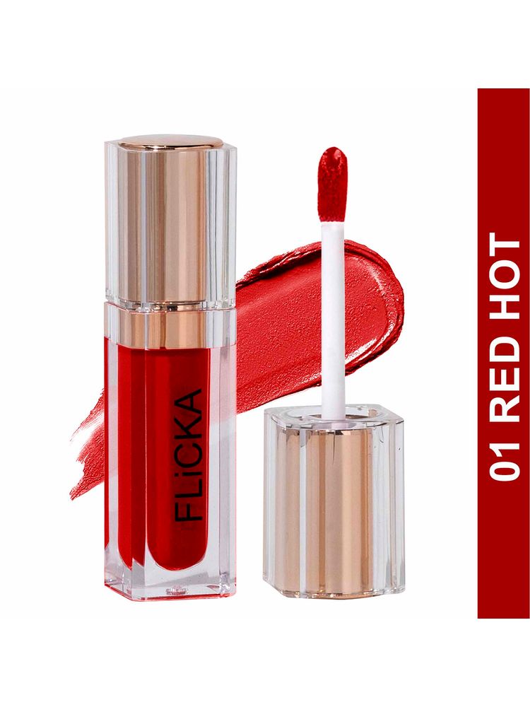 Flicka Ru Ready Liquid Matte Lipstick Lightweight Easy Apply Super Smooth Finish-picture-27