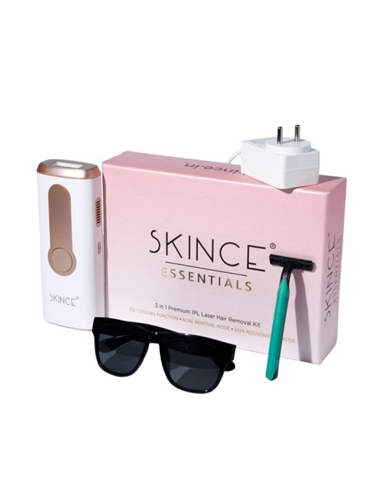 SKINCE 3-In-1 Premium Ipl Hair Removal Kit