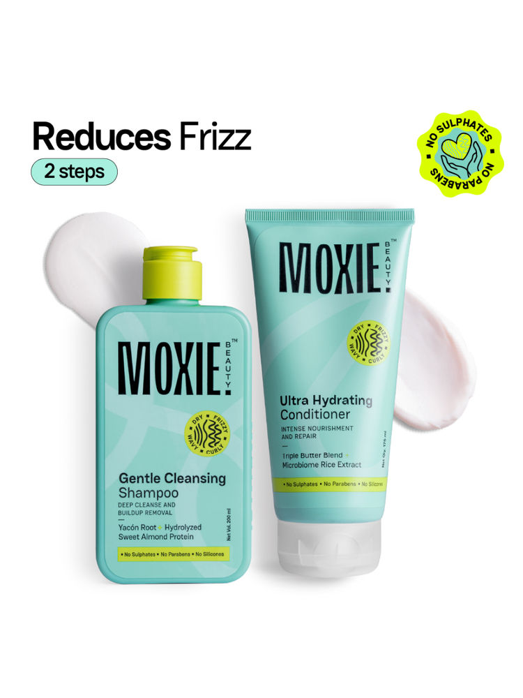 Moxie Beauty Rinse & Shine Duo - Shampoo & Conditioner for Dry and Frizzy Hair Combo-picture-25