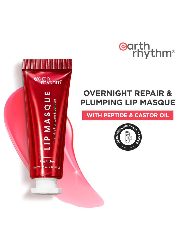 Earth Rhythm Lip Masque With Peptide, Overnight Damage Repair Mask and Seals Hydration