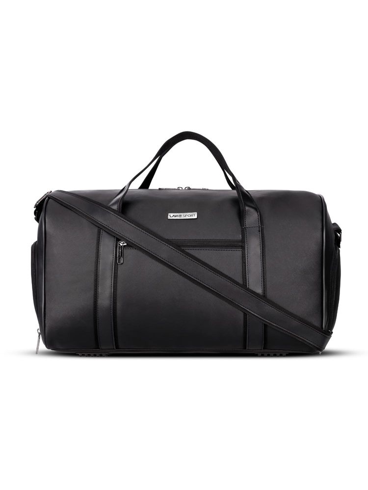 Lavie Sport Unisex Captain26 Non Wheel Duffle Bag (Black) (M)-picture-18