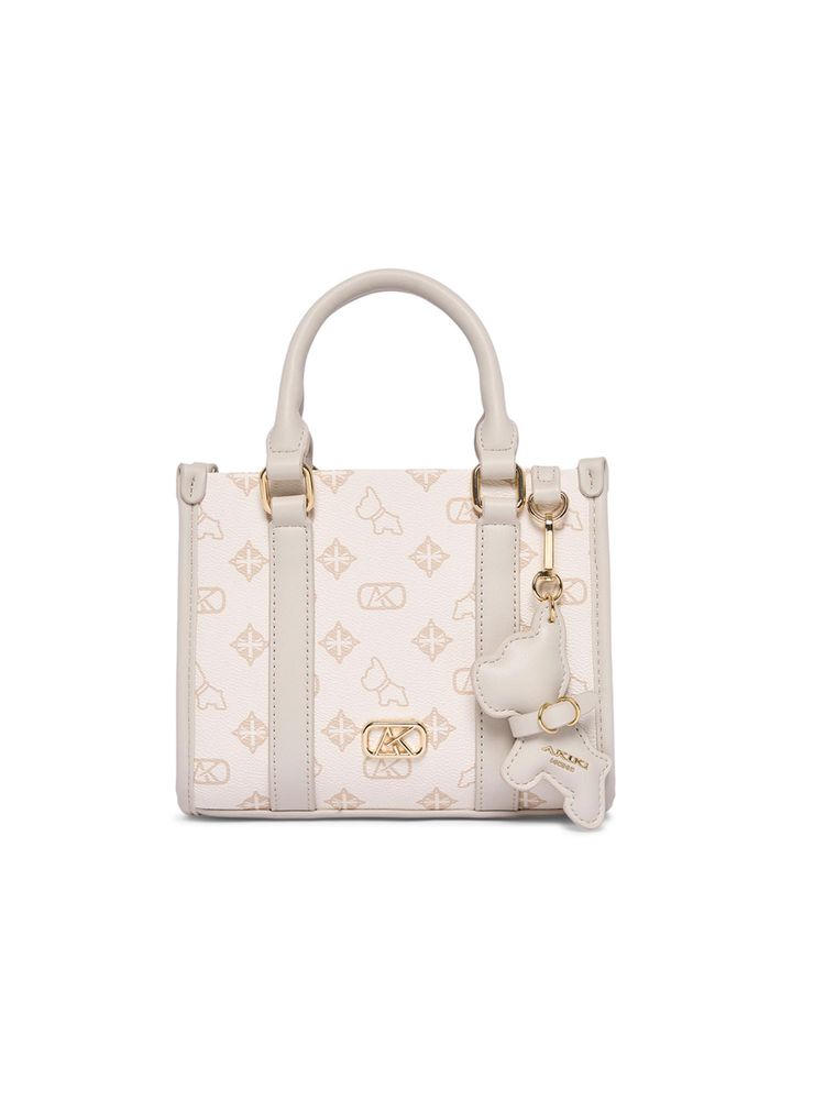 Akiki London Women Holborn Box Satchel Bag With Detachable Strap - Off-White-picture-22