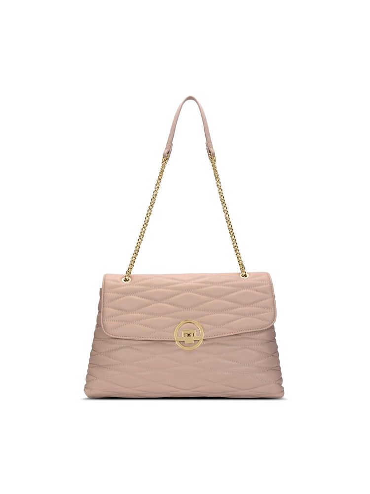 Lavie Luxe Women's Eden Flap Satchel Handbag (Mocha) (L)-image-1