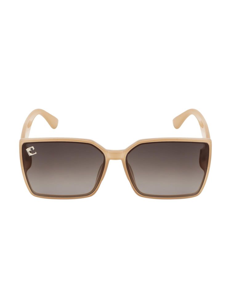 Clark N Palmer Brown Gradient Lens Square Sunglasses For Women-CNP-ST106-C4 (56)-image-1