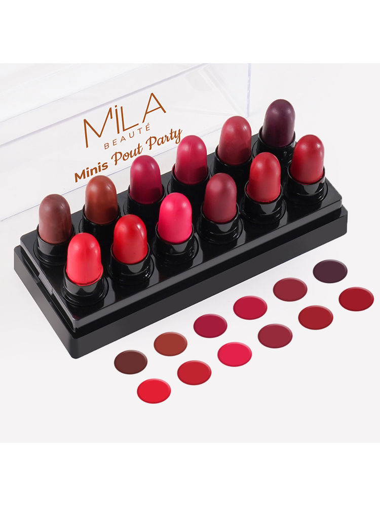 Mila Beauté 12 Minis Pout Party Matte Lipstick Fits All Pocket-picture-16
