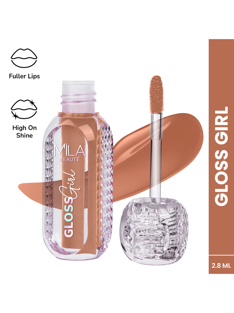 Mila Beauté Gloss Girl Lip Gloss with Fuller-Lip Effect & Extra Hydration