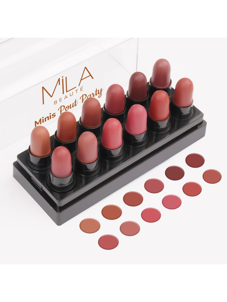 Mila Beauté 12 Creamy Matte Mini Lipstick Kit-image-29