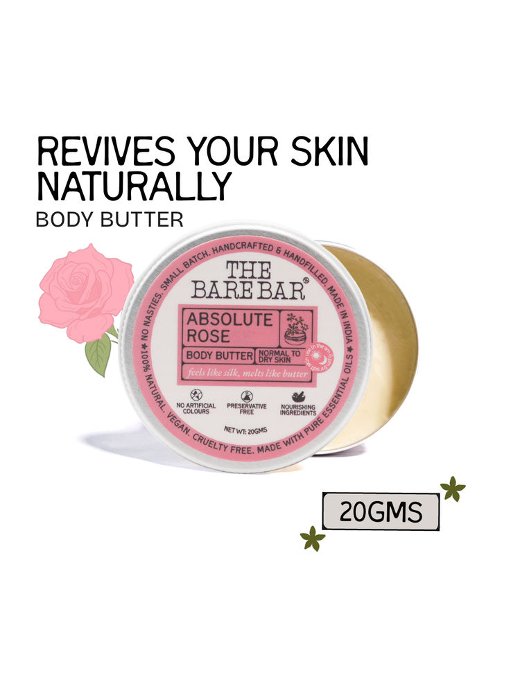 The Bare Bar Absolute Rose Body Butter - Rose-scented moisturizer with clean, rich formula-picture-12