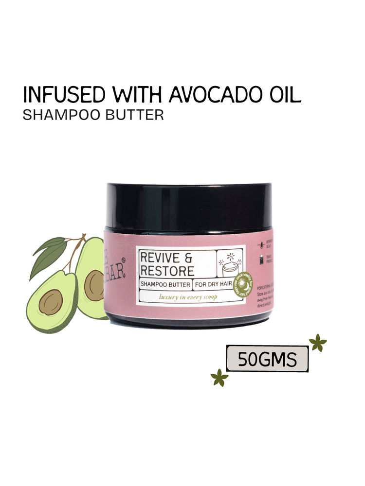 The Bare Bar Revive & Restore Shampoo Butter - Intense Hydration, Frizz Control & Hair Repair-image-8