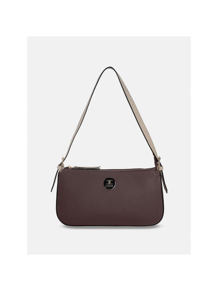 ESBEDA Brown Color Classic Draymilk Handbag For Women (M)-picture-21