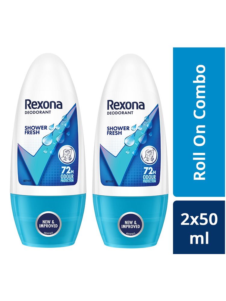 Rexona Shower Fresh Underarm Odour Protection Roll On Combo - Pack Of 2-picture-10