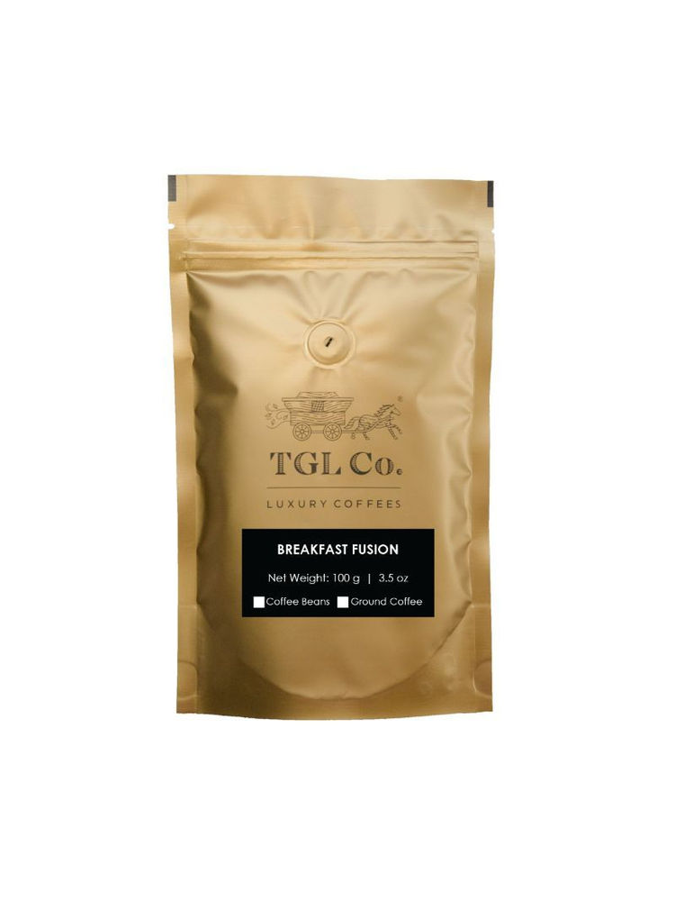 TGL Co. Breakfast Fusiongrounded Coffee Beans No Artificial Flavour Blend of Arabica & Robusta-image-1