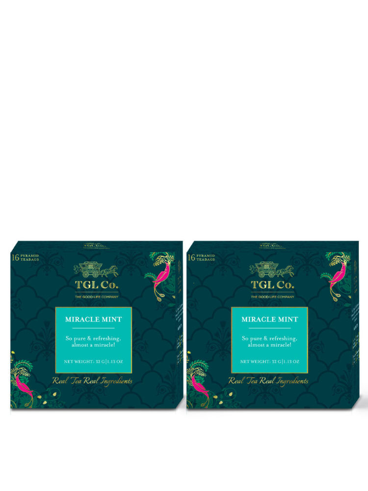TGL Co. Miracle Mint Herbal Tea Bags (Pack of 2) Refreshing Aroma of Peppermint Relives Stress-picture-22