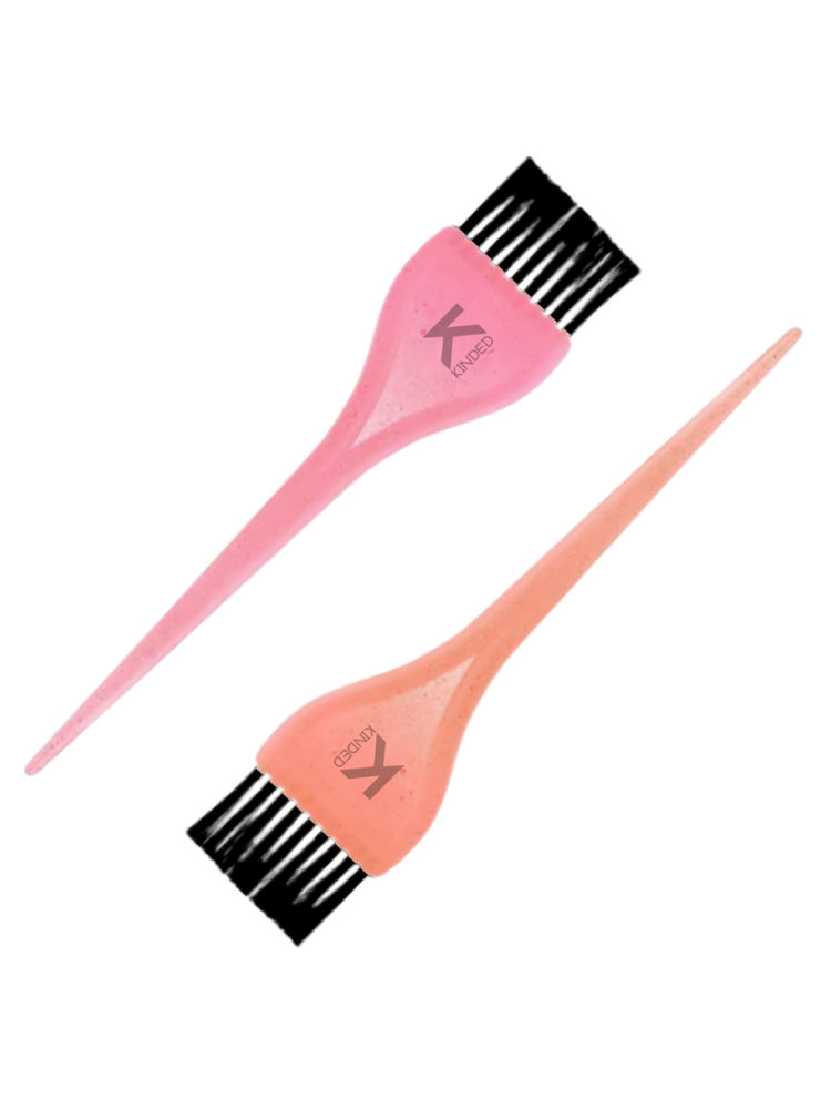 KINDED Multipurpose Pink & Orange Hair Color and Mehndi Brush Set of 2-picture-19