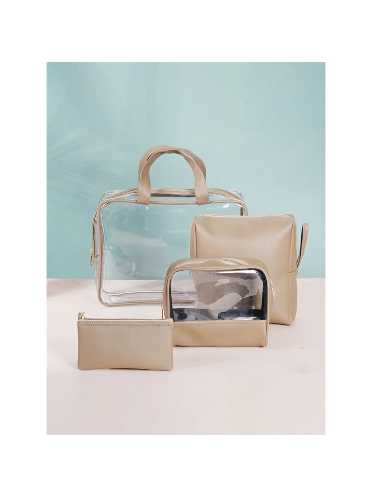 Nestasia Beige Travel Kit (Set of 4)-picture-4