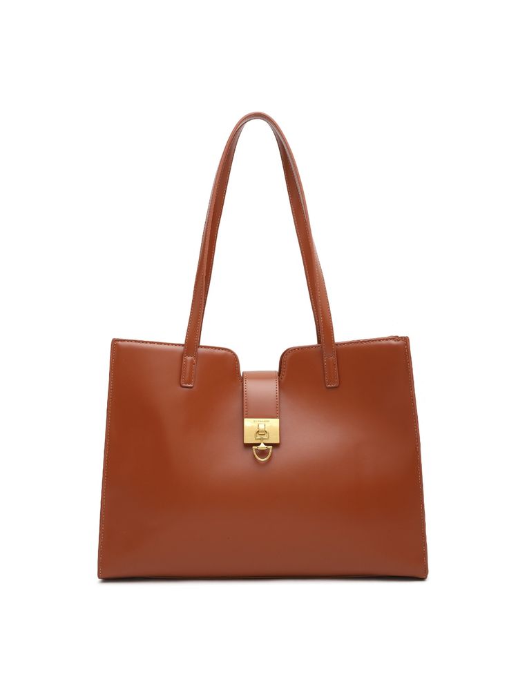 U.S. POLO ASSN. Addison Tan tote Handbag with Spacious Compartments-picture-10
