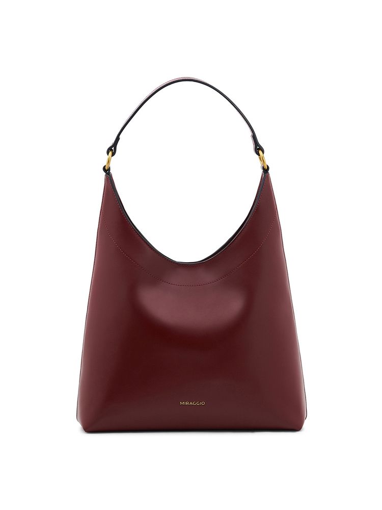 MIRAGGIO Burgundy Selene Hobo Bag (L)-picture-16