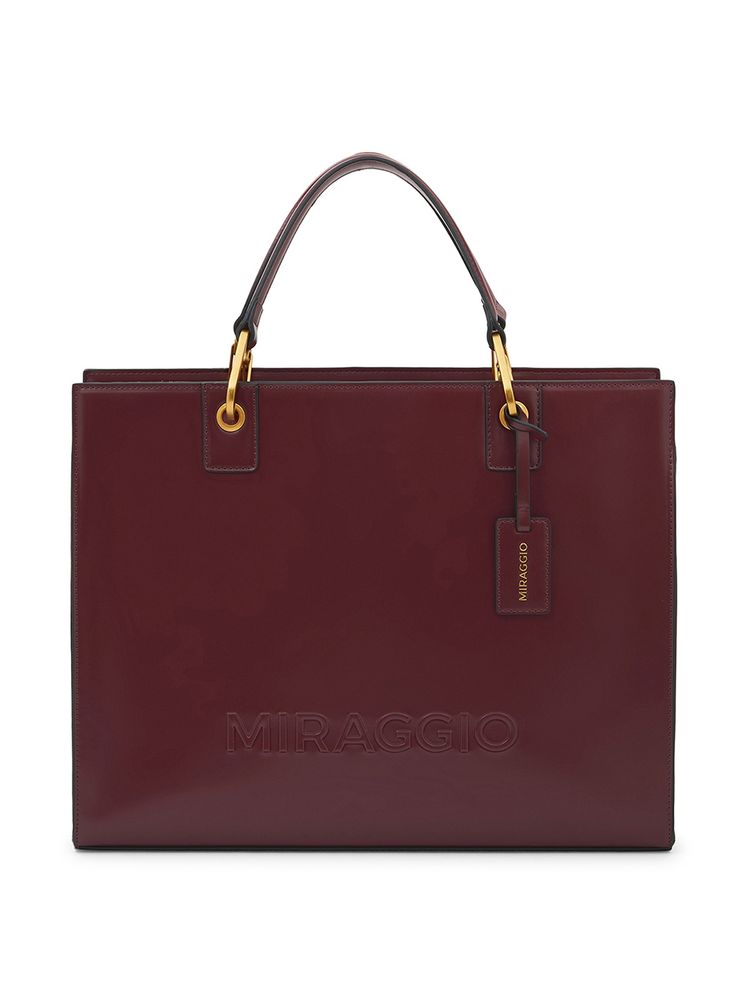 MIRAGGIO Wine Ace Tote Bag Fits Up to 14 Laptop with Detachable Strap (L)