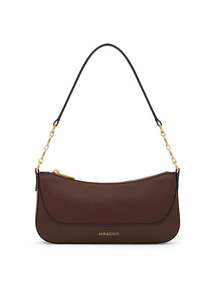 MIRAGGIO Brown Sally Shoulder Bag (M)