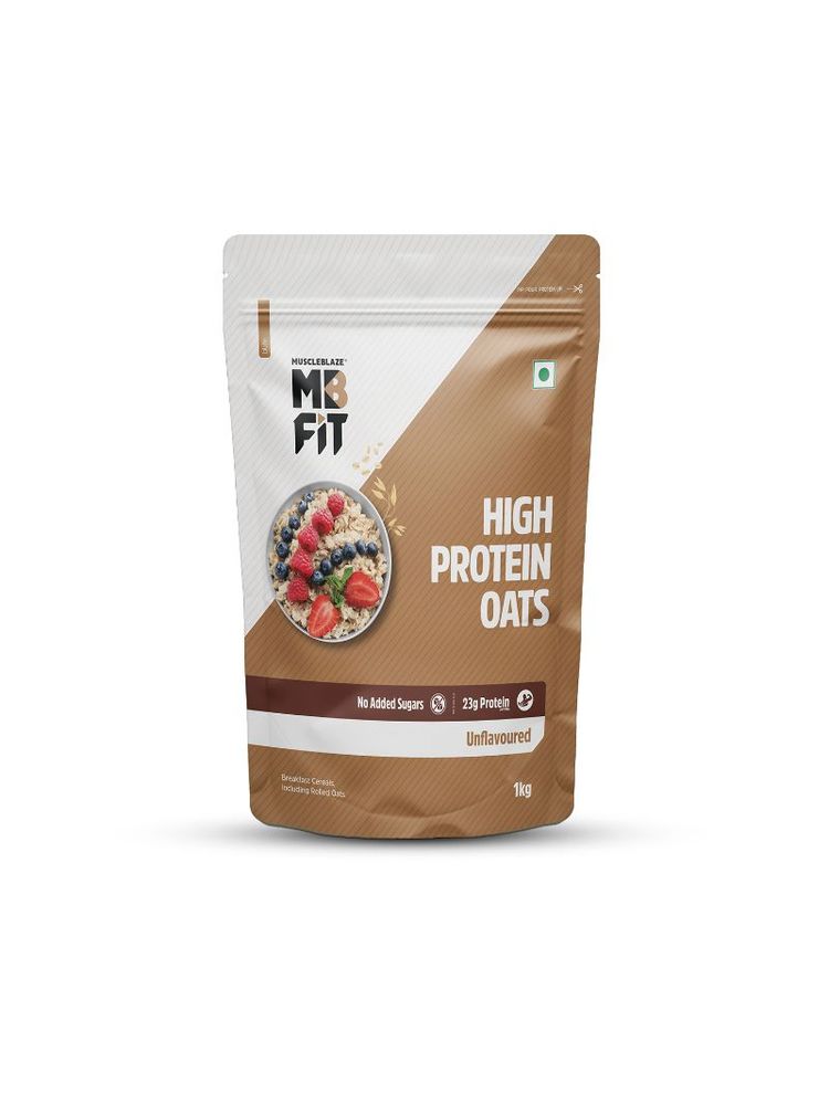 MuscleBlaze Fit High Protein Oats - Unflavoured-image-18