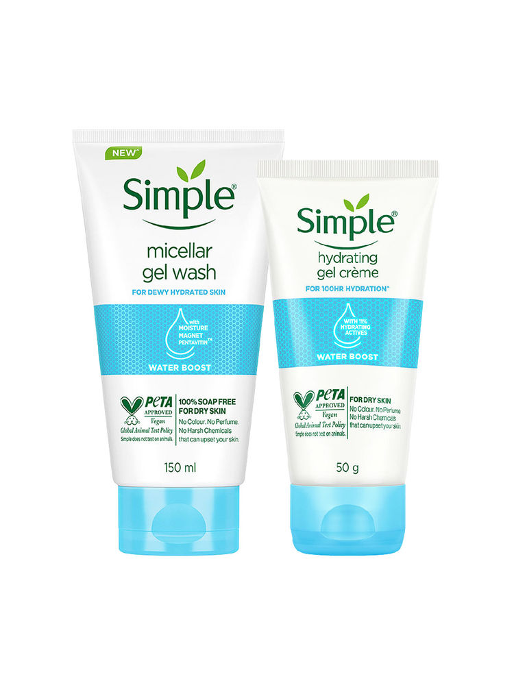 Simple Water Boost Micellar Facial Wash + Hydrating Gel Creme-image-44