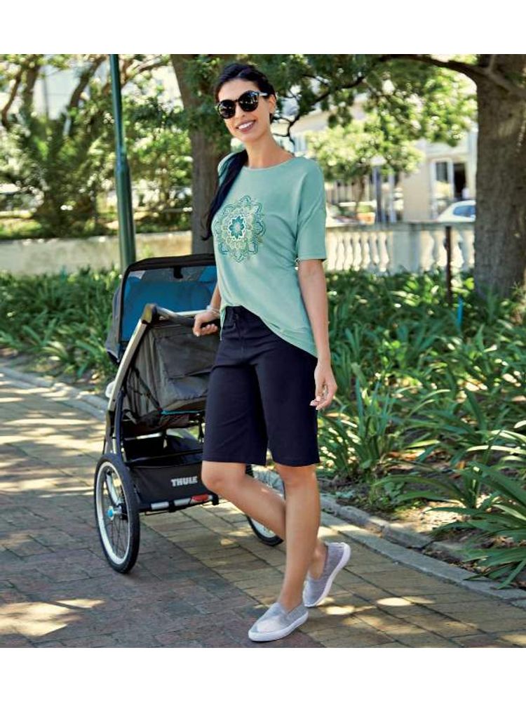 Enamor Essentials E044 Women's City Shorts - Navy