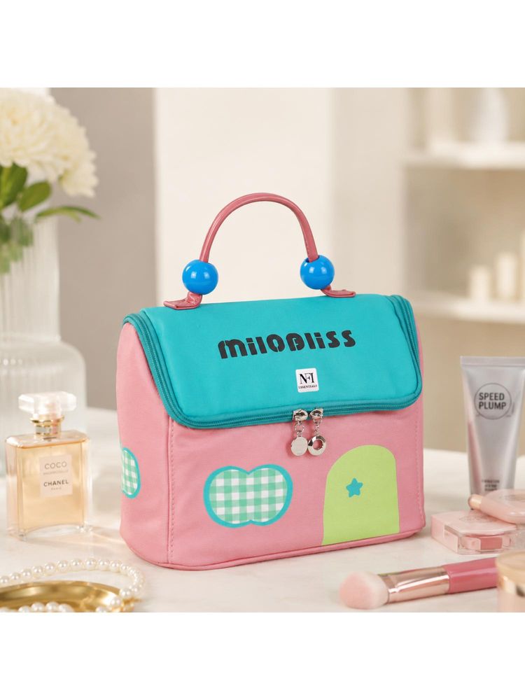 NFI Essentials Women Multi-Color Solid Cotton Vanity Bag-image-14