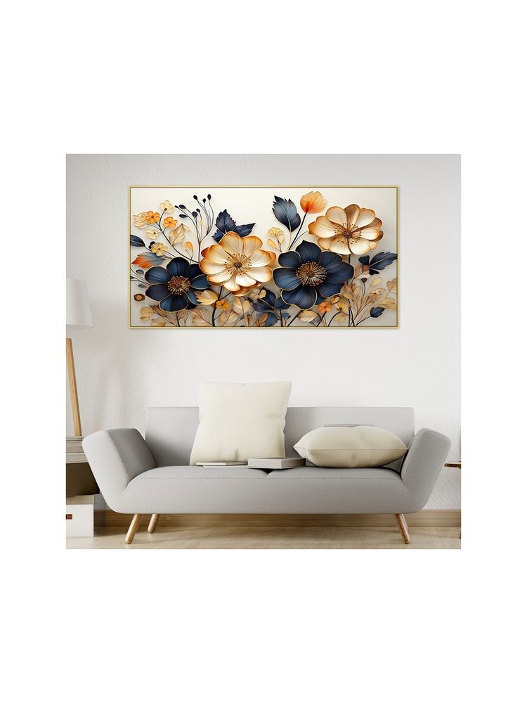 Dekorstation Beautiful Floral Printed Flowers Canvas Wall Painting-image-43