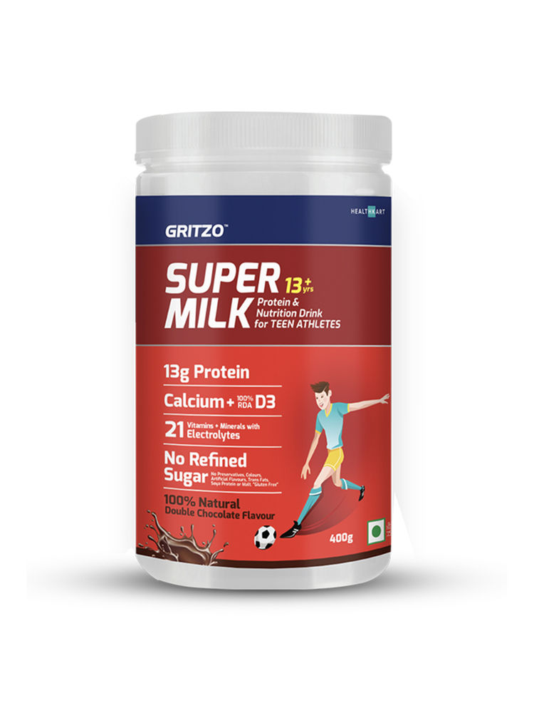 Gritzo Super Milk 13+y: Teen Athletes Nutrition Drink - Natural Chocolate Flavour-picture-31