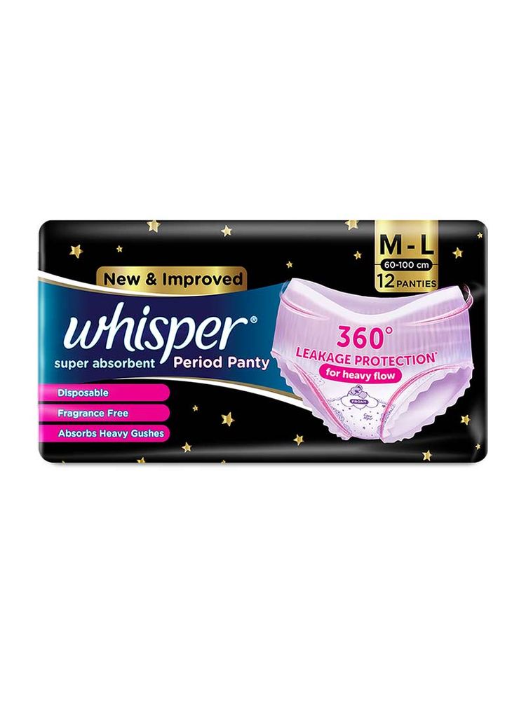 Whisper Bindazzz Nights Period Panty Combo