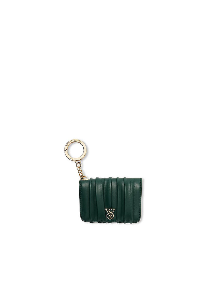 Victoria's Secret Green Flap Card Case Keychain-image-28