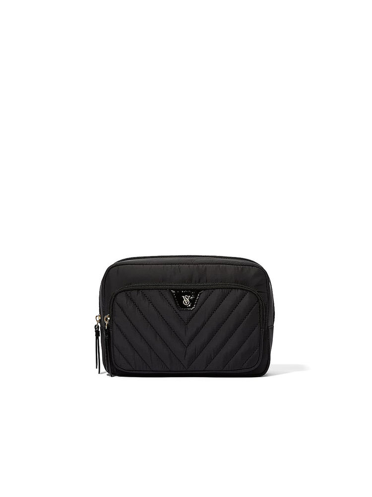 Victoria's Secret Travel Makeup Black Pouch-image-46