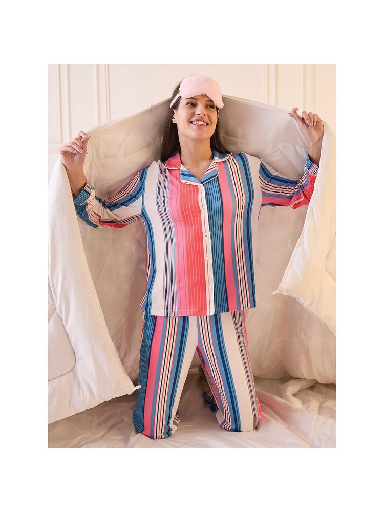 Sweet Dreams Blue Stripes Shirt and Pyjama-picture-13