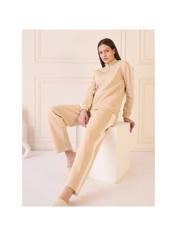 Sweet Dreams Beige Solid Sweatshirt and Pant-image-20