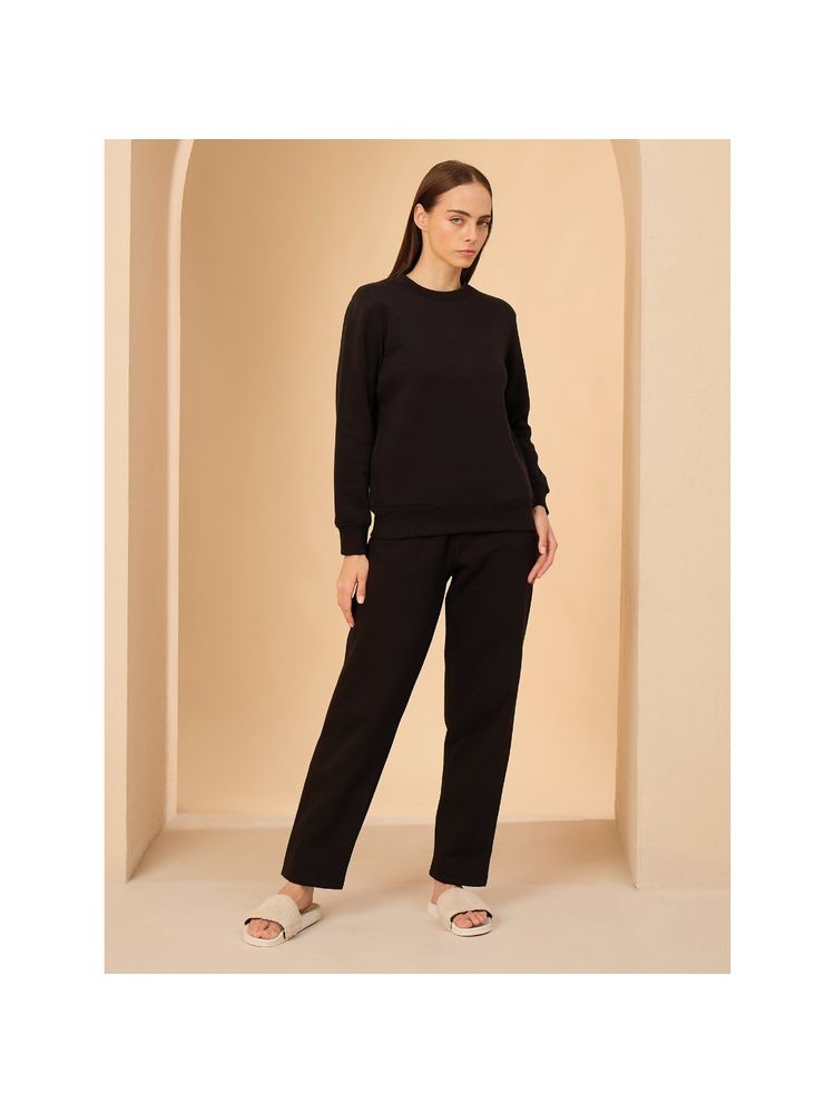 Sweet Dreams Black Solid Sweatshirt and Pant-picture-24